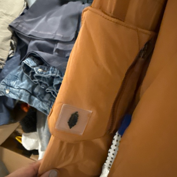 Women's Orange Bomber Jacket free people movement - Picture 7 of 11